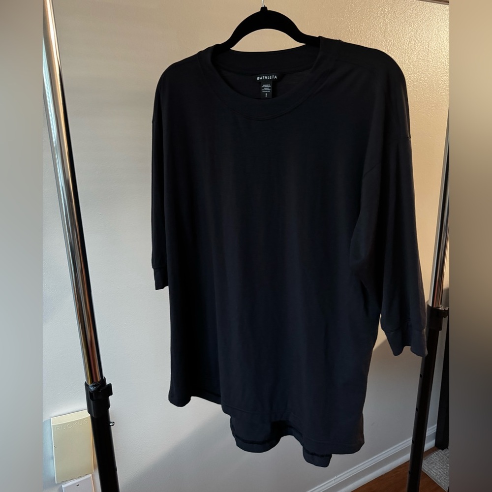 Athleta Black Short Sleeve Tee